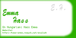 emma hass business card